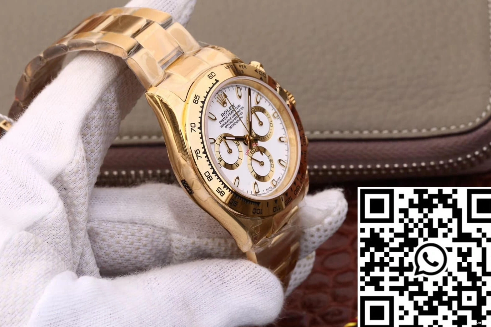 Yellow Rolex JH Cosmograph Gold Factory White M116508-0001 Daytona Dial 0809